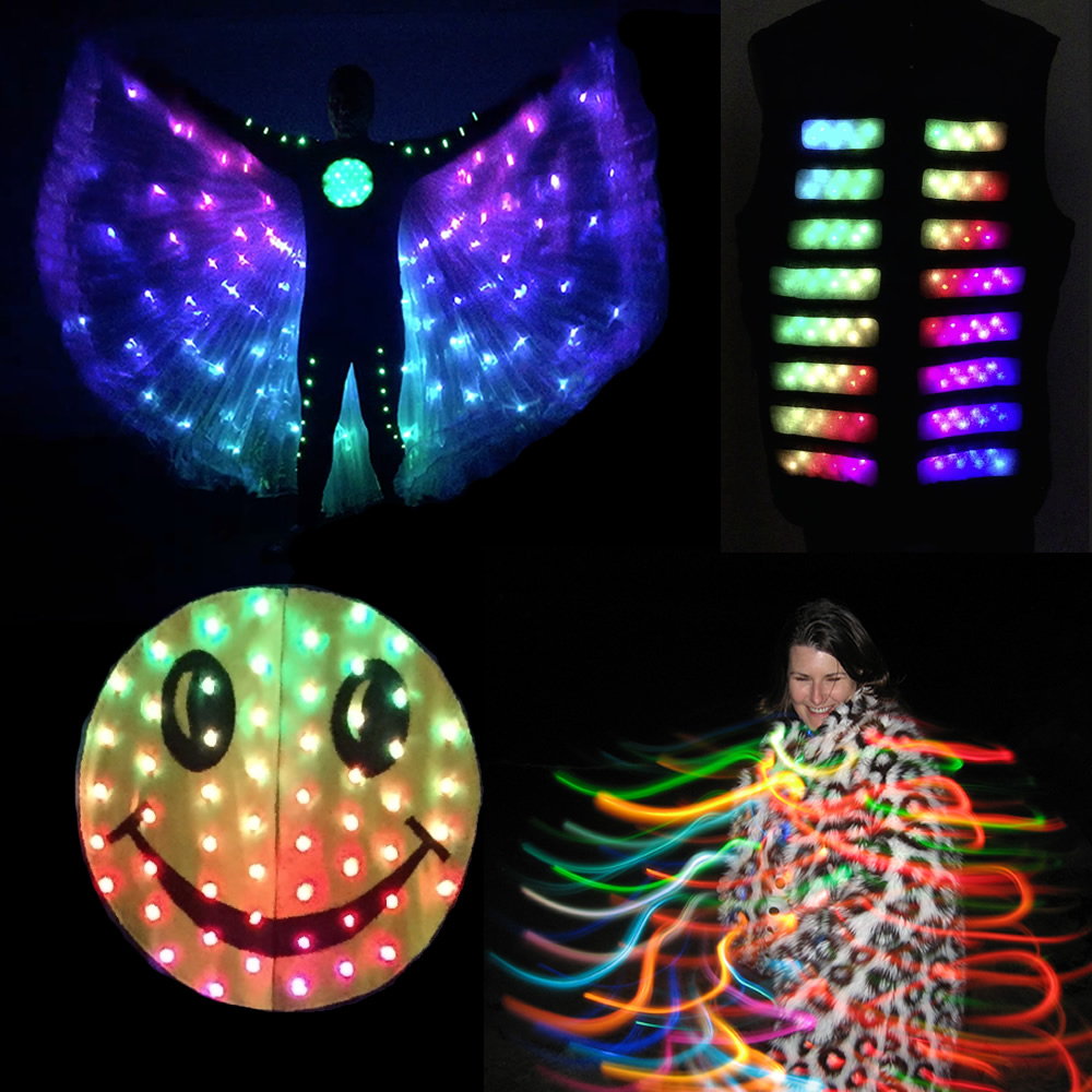 Custom Design PM on  to order. EL Wire light up butterfly rave