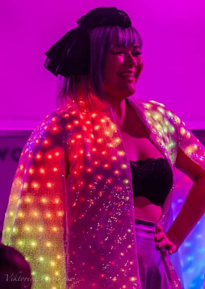 example garment from wearable LED fashion show