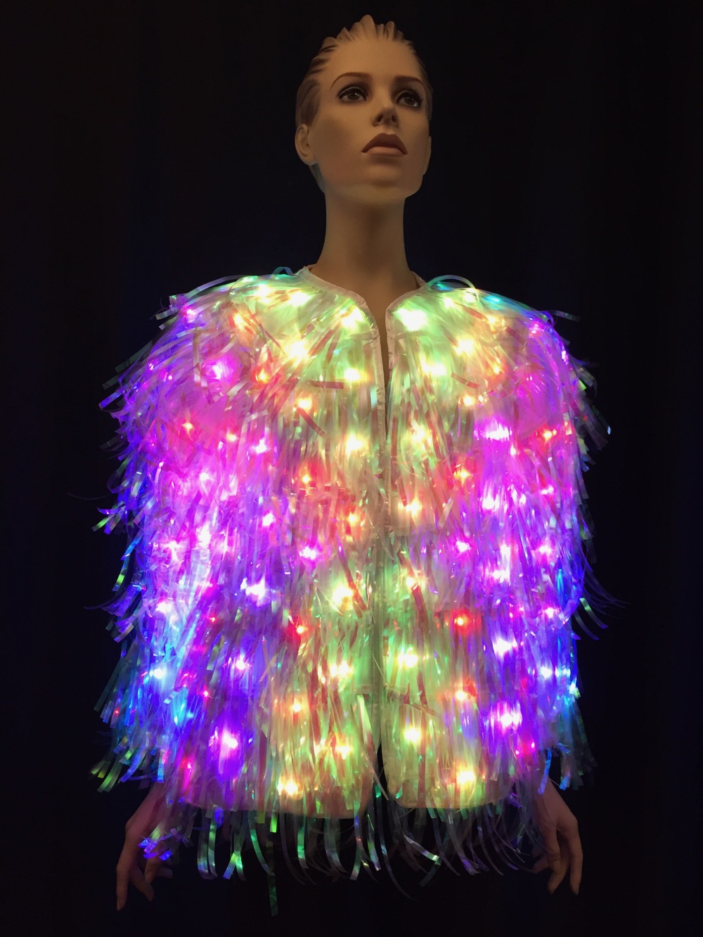 LED Fringe Coat - Enlighted Designs