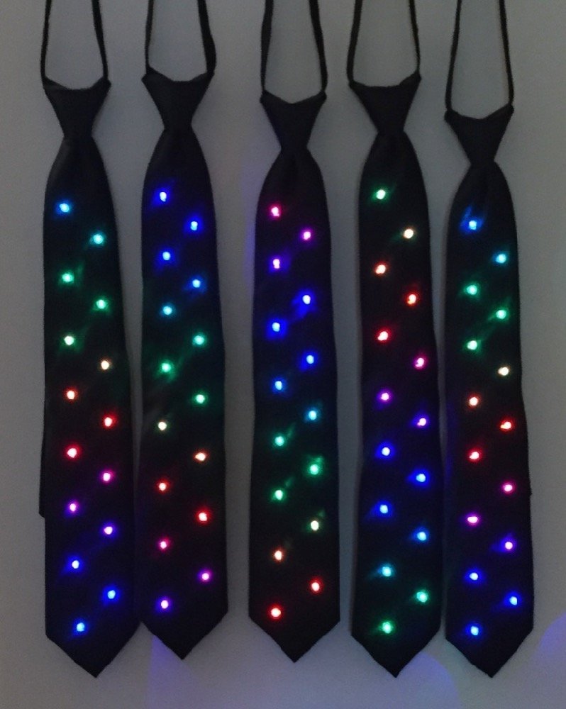 Ties with 15 RGB LEDs