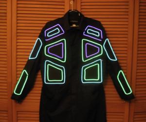 Coat with EL Wire Trapezoids