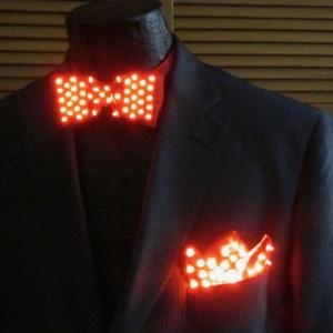Red Bow Tie with 50 LEDs