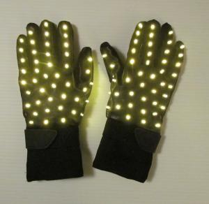Gloves with Gold LEDs