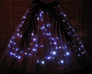 Purple Skirt with White LEDs