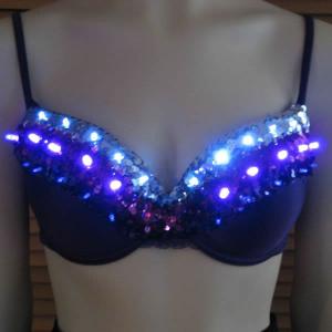 Sequined LED Bras