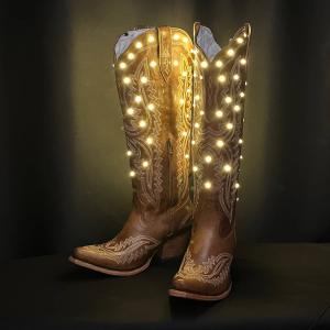 Brown LED Party Boots