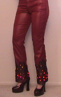 red flame trousers