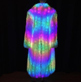 light up fuzzy jacket