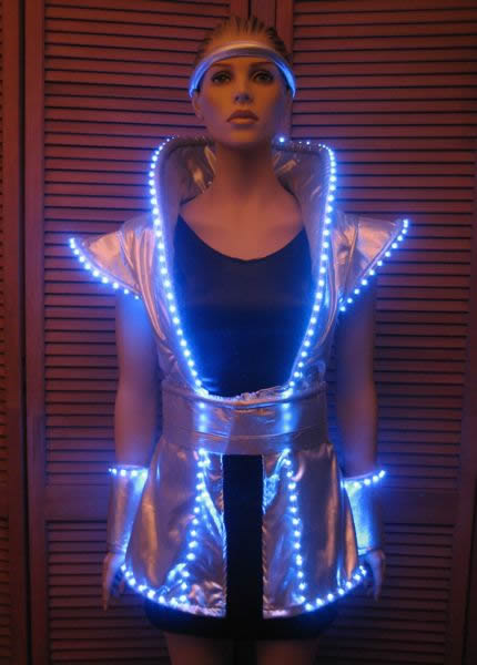 Lighted Space Dress: Enlighted Illuminated Clothing