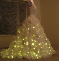 Geeky Wedding Gadgets, lighted wedding dress