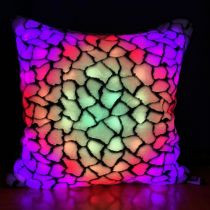 LED Pillow with Giraffe Pattern Cover