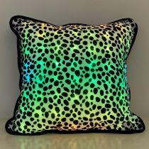 LED Pillow with Dalmatian Pattern Cover